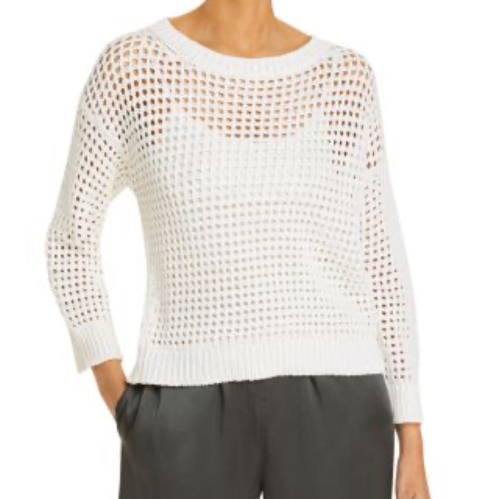 Fabiana Filippi Ribbon Yarn Sweater Open Knit Size XSmall